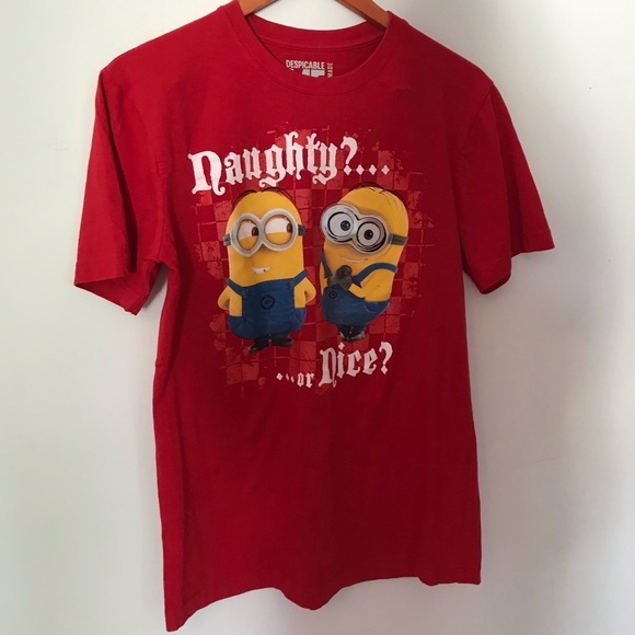 Christmas Despicable Me Naughty or Nice Shirt - Picture 3 of 4